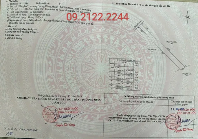 Bán Đất 1713.9m2 Hẻm 113 Trần Hưng Đạo giá 25.71 tỷ tại KP7 Dương Đông, Đặc Khu Phú Quốc, An Giang