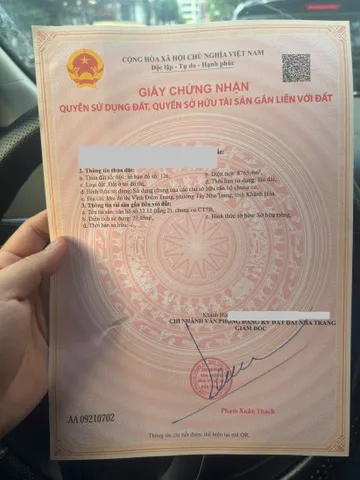 Bán Căn hộ chung cư 79m2 giá 2.95 tỷ tại Xã Vĩnh Hiệp Thành phố Nha Trang Khánh Hòa