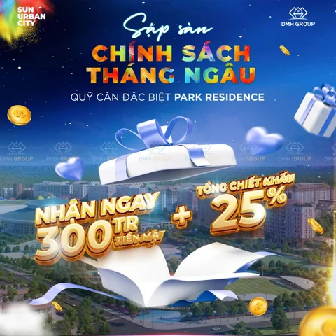 Chính sách tháng ngâu, nhận ngay 300tr, tổng ck lên đến 25% khi mua Sun Hà Nam