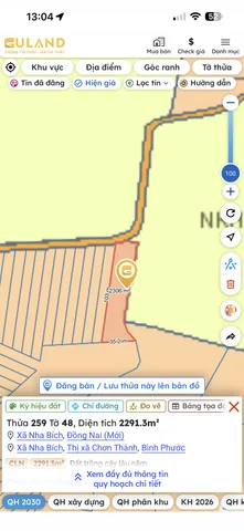 Bán Đất 2200m2 giá 418 triệu tại Xã Minh Lập Thị xã Chơn Thành Bình Phước
