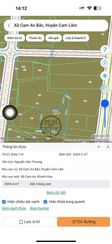 HIỀN LƯƠNG – CAM AN – 3.039 M² – GIÁ CHỈ 550 TRIỆU/SÀO