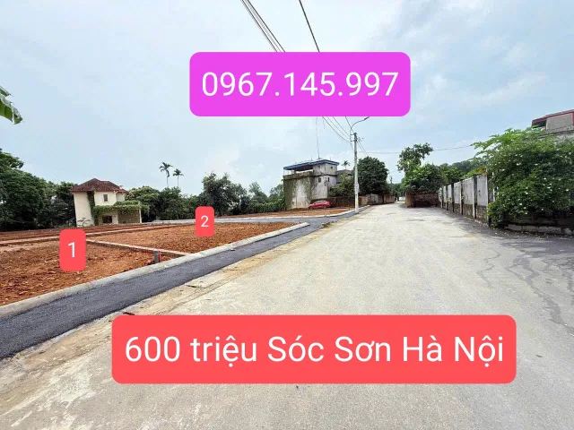 600 triệu mỗi lô 100M Trung Giã gần chợ chấu sẵn sổ đỏ