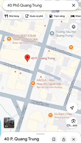 Cho thuê CHCC tầng 1 Dt 45m2, 10tr  phố Quang Trung, Hoàn Kiếm, Hà Nội