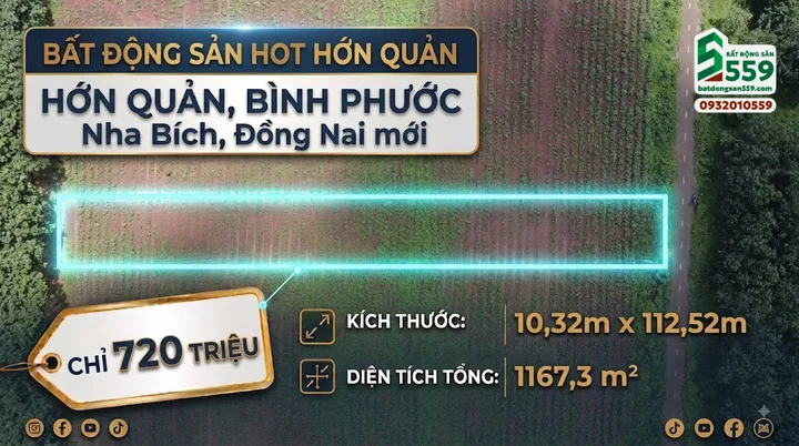 Bán bất động sản tại Ấp Hưng Phát, xã Tân Hưng, huyện Hớn Quản, tỉnh Bình Phước