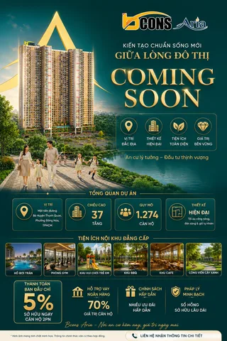 BCONS ARIA – CĂN HỘ 2PN GẦN METRO, GIÁ TỪ 42 TRIỆU/M²