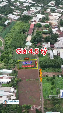 Bán Đất 1077.2m2 có sẵn 100 m2 thổ cư giá 4.5 tỷ tại Xã Cẩm Đường Huyện Long Thành Đồng Nai