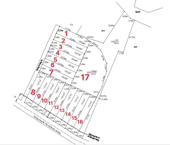 Bán Đất Thổ cư 5x25 mt Nguyễn Văn Nhiều 6m thông từ nhựa Bình An ra nhựa Đê Bao