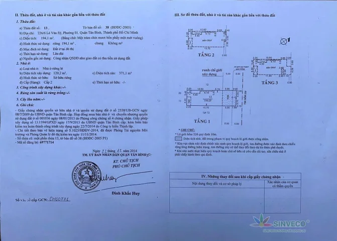 Bán Nhà Hẻm 226/6 Lê Văn Sỹ, Phường 1, Quận Tân Bình