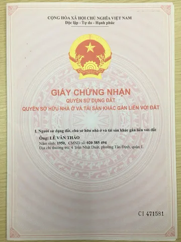 Bán Nhà Mặt Tiền 4 Trần Nhật Duật, Tân Định, Quận 1