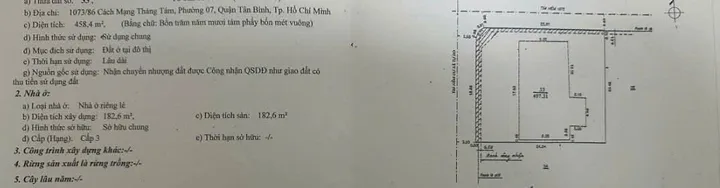 Bán Nhà Hẻm 1073/86 Cách Mạng Tháng 8, Phường 7, Tân Bình
