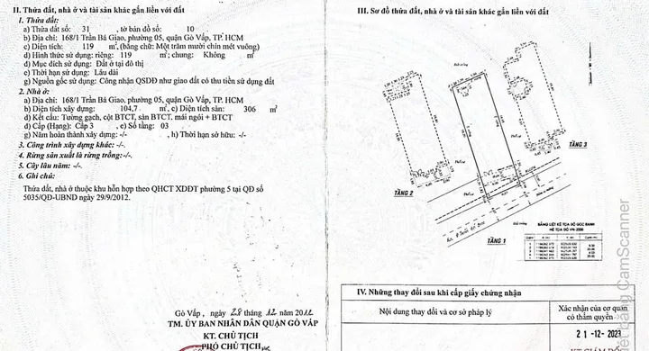 Bán Nhà Hẻm 168/1 Trần Bá Giao, P5, Gò vấp