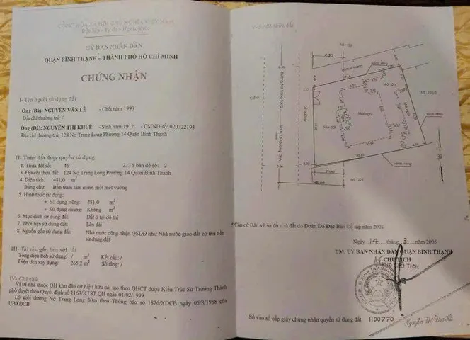 Bán Nhà Mặt Tiền 124 Nơ Trang Long, P14, Bình Thạnh
