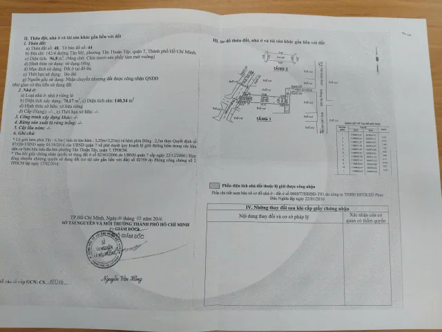 Bán Nhà Hẻm 142/4 Tân Mỹ, Tân Thuận Tây, Q7