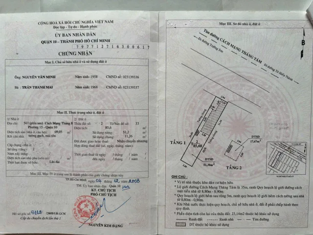 Bán Nhà Mặt Tiền 565-567 Cách Mạng Tháng 8, P.15, Q.10