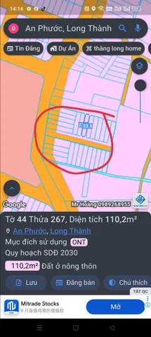 Bán dự án 27 nền tại an phước. Giá bán 30 ti