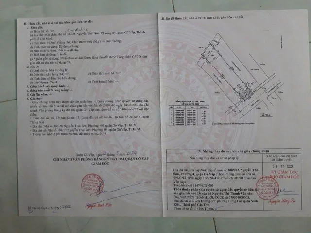 Bán Nhà Hẻm 300/28-28A Nguyễn Thái Sơn, Phường 4, Gò Vấp