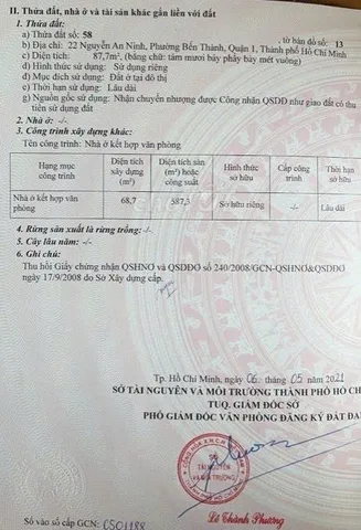 Bán Nhà Mặt Tiền 22 Nguyễn An Ninh, Bến Thành, Quận 1
