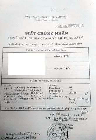 Bán Nhà Mặt Tiền 53 Thủ Khoa Huân, Phường Bến Thành, Quận 1