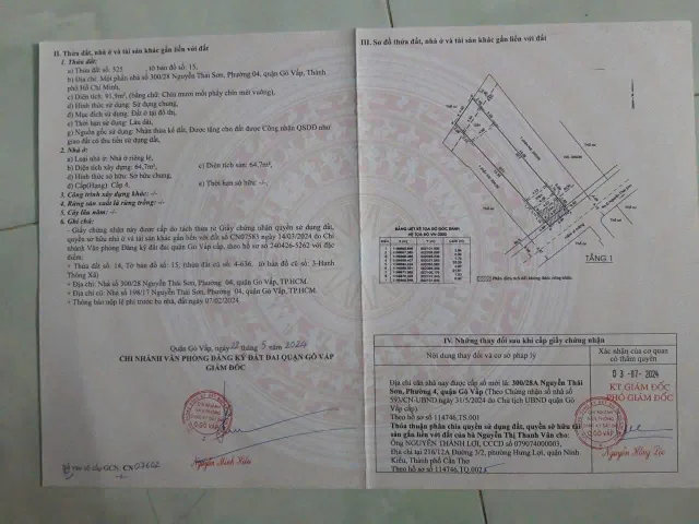 Bán Nhà Hẻm 300/28-28A Nguyễn Thái Sơn, Phường 4, Gò Vấp