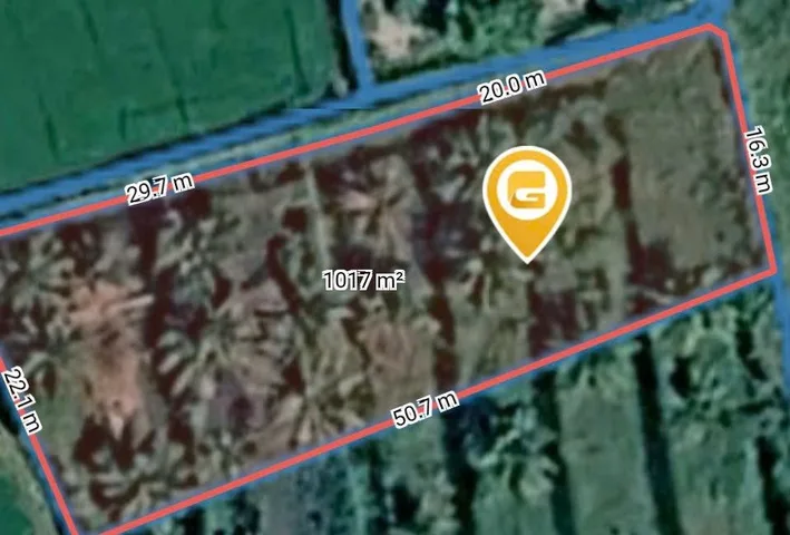 Bán Đất 1017m2 giá 3 tỷ tại - Chọn - Xã An Thạnh Huyện Bến Lức Long An