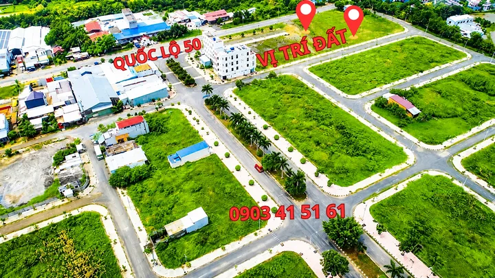 Bán Đất 104m2 có sẵn 104 m2 thổ cư giá 1.55 tỷ tại Đường Ql 50 Thị trấn Cần Đước Huyện Cần Đước Long An