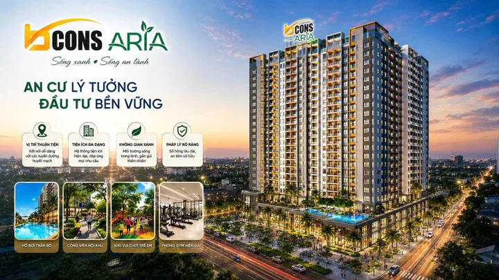 BCONS ARIA – KHÔNG GIAN SỐNG HIỆN ĐẠI, TIỆN NGHI TẠI DĨ AN