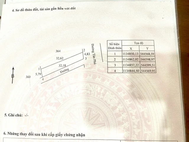 Bán Đất 167m2 có sẵn 167 m2 thổ cư giá 1.5 tỷ tại Xã Tân Hòa Thành phố Vĩnh Long Vĩnh Long