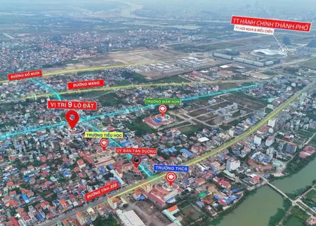 Bán Đất 65.8 m giá 2.15 tỷ tại Tân  Dương  ngõ ô tô 7 chỗ . Ko lỗi. L/h:076.231.9990 e Thúy