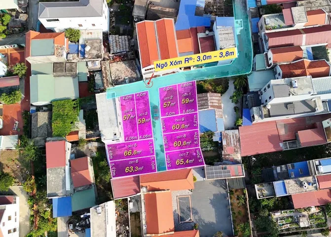 Bán Đất 59m2 giá 2.15 tỷ tại Tân  Dương  ngõ ô tô 7 chỗ . Ko lỗi. L/h:076.231.9990 e Thúy