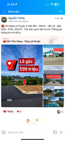 Bán Đất 100m2 có sẵn 100 m2 thổ cư giá 599 triệu tại - Chọn - Xã An Phú Huyện Mỹ Đức Hà Nội