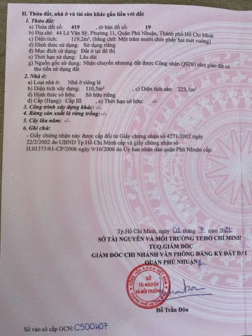 Bán Nhà Mặt Tiền 44 Lê Văn Sỹ, P11, Phú Nhuận