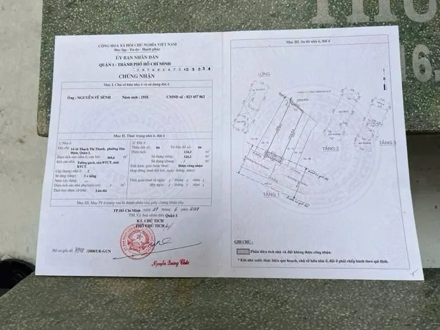 Bán Nhà Mặt Tiền 14-16 Thạch Thị Thanh, Tân Định, Quận 1