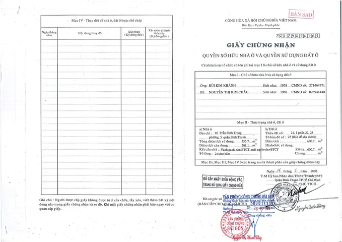 Bán Nhà Mặt Tiền 46 Trần Bình Trọng, Phường 5, Bình Thạnh