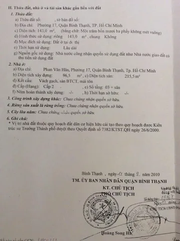 Bán Nhà Hẻm 220/3 Phan Văn Hân, P17, Bình Thạnh