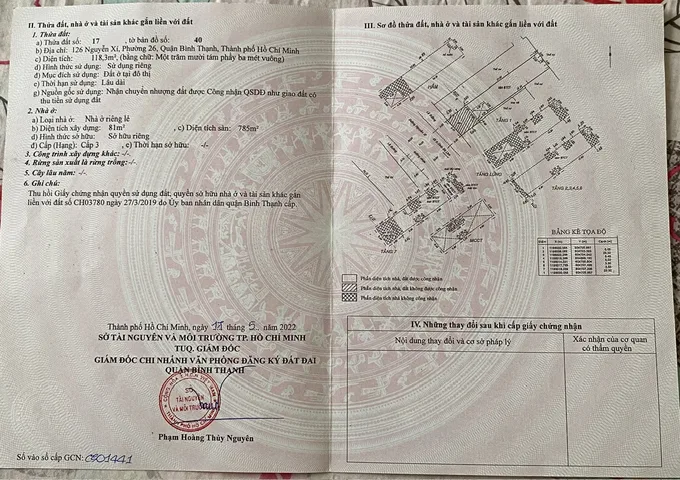 Bán Nhà Mặt Tiền 126 Nguyễn Xí, P. 26, Q. Bình Thạnh