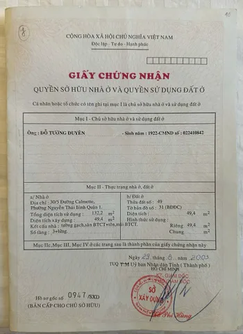 Bán Nhà Hẻm 30/5 Calmette, Phường Bến Thành, Quận 1