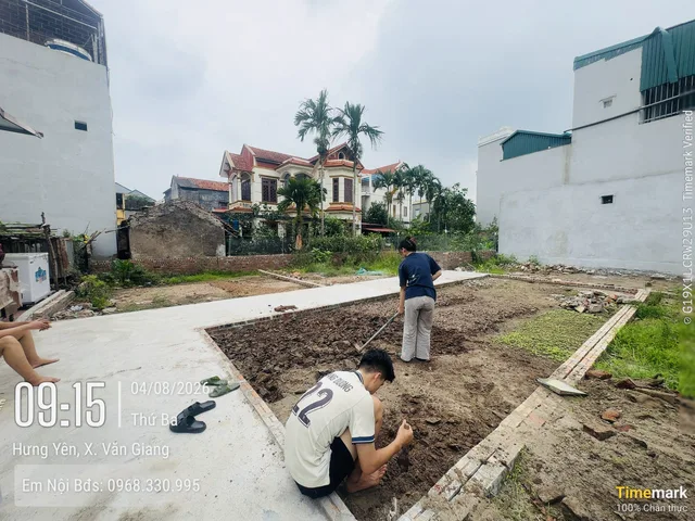 Bán Đất 40m2 có sẵn 40 m2 thổ cư giá 2.1 tỷ tại Thị trấn Văn Giang Huyện Văn Giang Hưng Yên