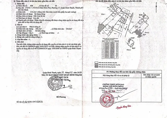 Bán Nhà Hẻm 372/52-52A Điện Biên Phủ, P. 17, Bình Thạnh