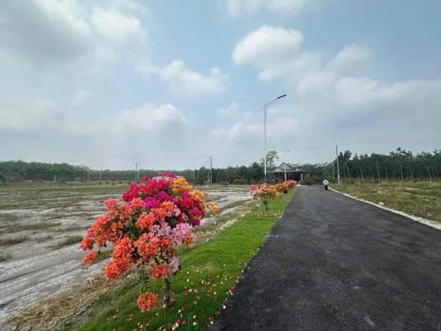 Chủ gửi bán lô đất đẹp gần ngay khu công nghiệp Minh Hưng. Mặt tiền đường nhựa lớn, dân cư có sẵn, điện nước đầy đủ, gần trường, gần chợ,...
