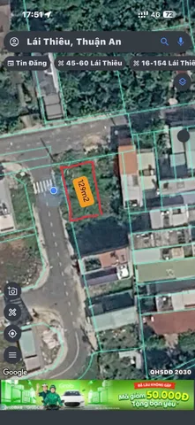 Bán Đất 129m2 có sẵn 129 m2 thổ cư giá 7.8 tỷ tại Đường Lái Thiêu 59 Phường Lái Thiêu Thị xã Thuận An Bình Dương