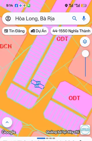 Bán Đất 100m2 có sẵn 80 m2 thổ cư giá 1.39 tỷ tại Xã Hoà Long Thành phố Bà Rịa Bà Rịa - Vũng Tàu
