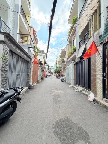 KHU VIP - NHÀ TÂN BÌNH 4 TẦNG ĐẸP - HẼM 8M NHỰA Ô TÔ QUAY ĐẦU  - BÙI THẾ MỸ