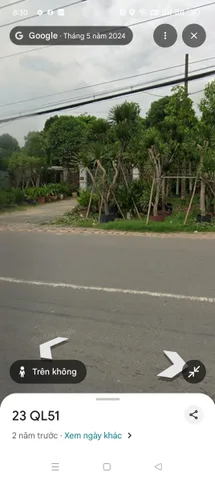 Hơn 9000m2 đất 2 mặt tiền QL 51 ngay dốc 47 giá bán 55 tỉ có sẵn nhà vườn
