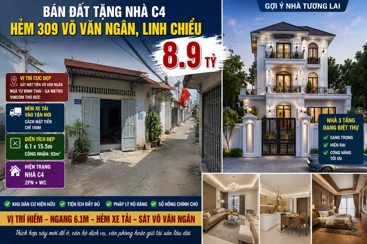 Bán Tòa nhà - Building 92m2 có sẵn 92 m2 thổ cư giá 8.9 tỷ tại - Chọn - Phường Linh Chiểu Quận Thủ Đức TP. Hồ Chí Minh