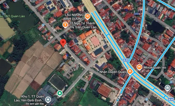 Chính chủ bán đất siêu đẹp nằm ngay trung tâm Quán Lào