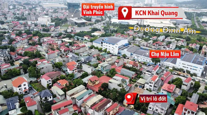 Bán nhà riêng sẵn 4 phòng ổn định ngay khu công nghiệp Khai Quang, Vĩnh Yên DT96,5m2 MT6,62m 2,95 tỷ