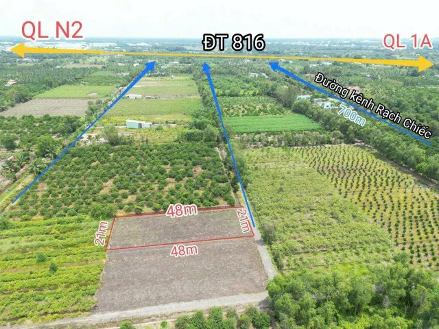 Bán Đất 1010m2 giá 700 triệu tại Xã Thạnh Hòa Huyện Bến Lức Long An