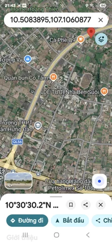 Bán 4 lô liền kề có thổ cư Đường Quốc lộ 56 Đường xe Công