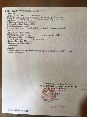 Bán Nhà Mặt Tiền 6 Đặng Văn Ngữ, Phường 10, Quận Phú Nhuận