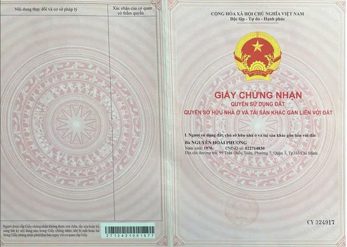 Bán Nhà Mặt Tiền 99 Trần Quốc Toản, Phường Võ Thị Sáu, Quận 3
